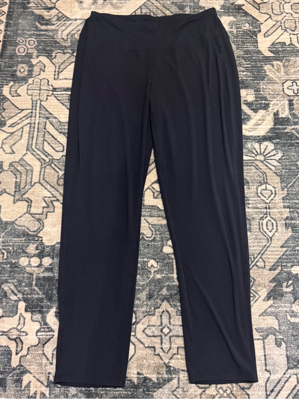 J. Jill Wearever Navy Straight-Leg Pull-On Pants XL Tall